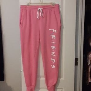 Pink friends sweatpants